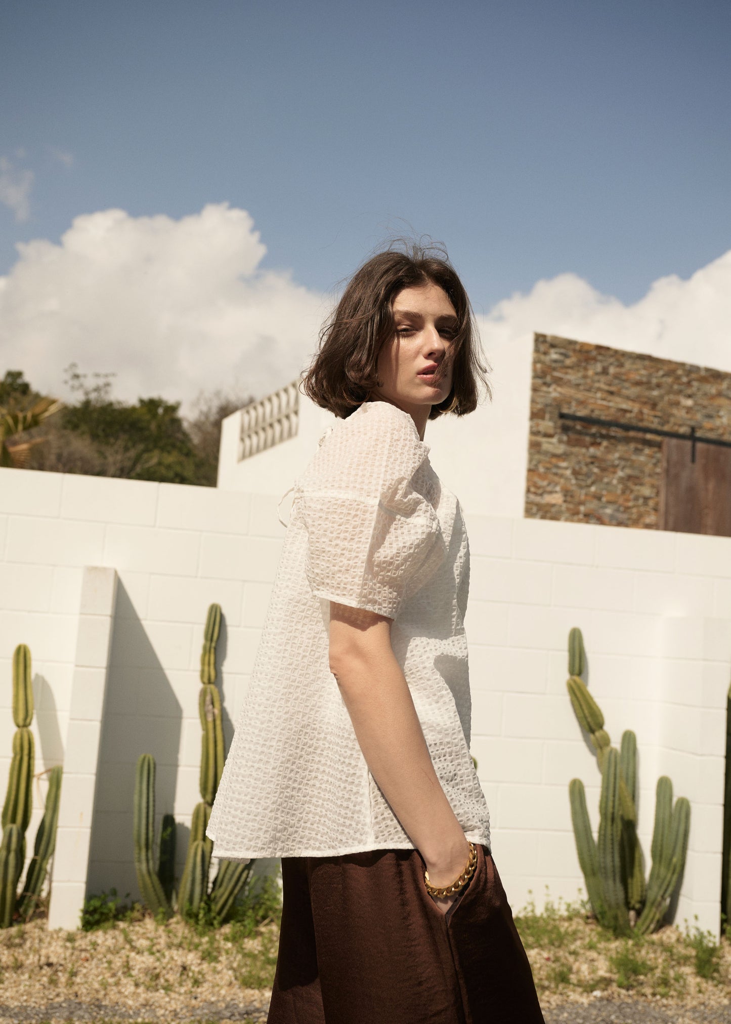 Seersucker Blouse