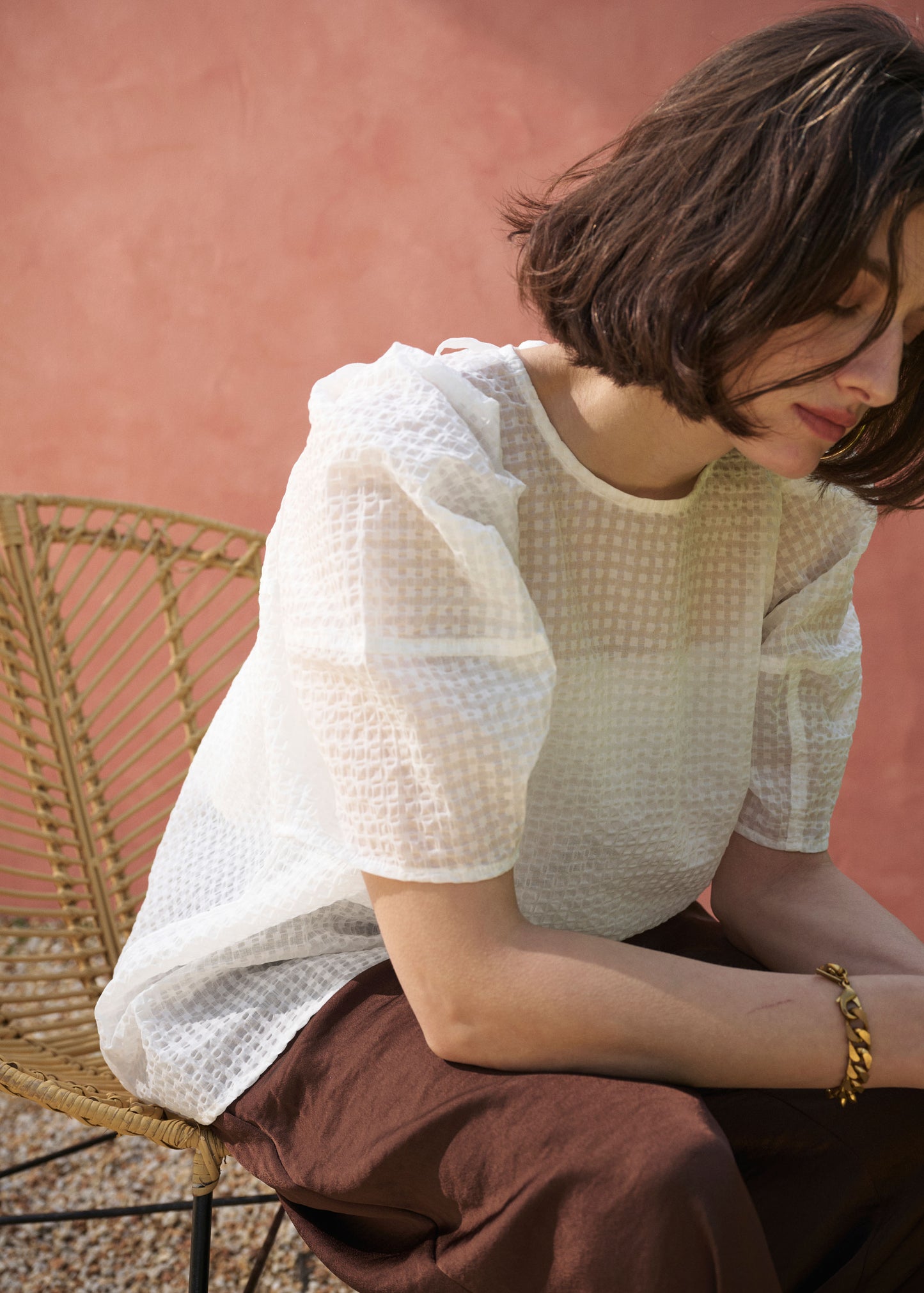 Seersucker Blouse