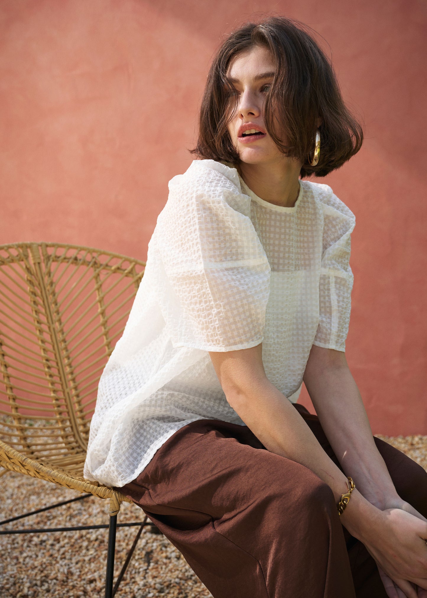 Seersucker Blouse