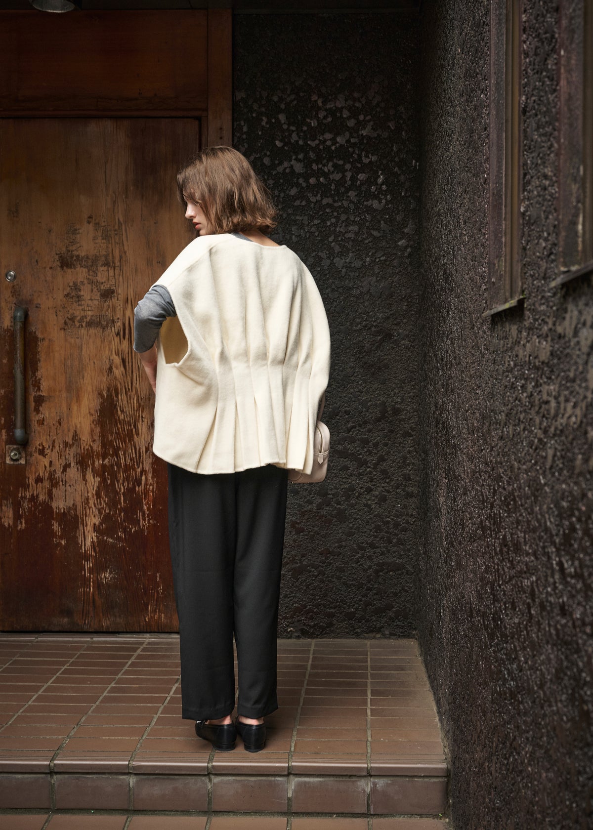 Back Tuck Wool Vest