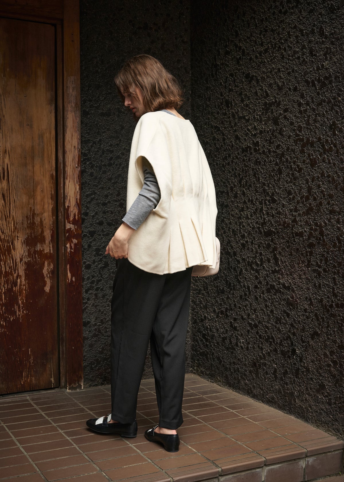 Back Tuck Wool Vest