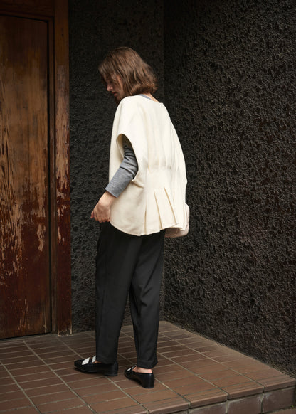 Back Tuck Wool Vest
