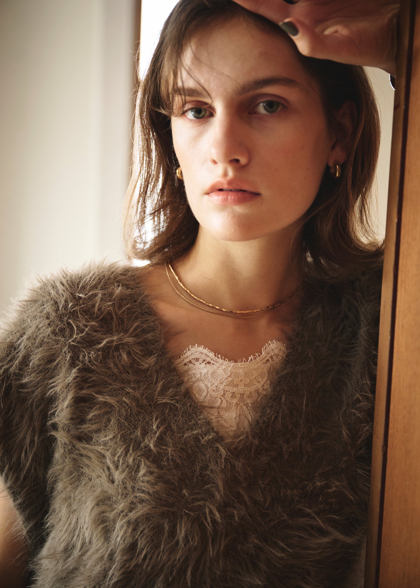 Feather V-Neck Vest