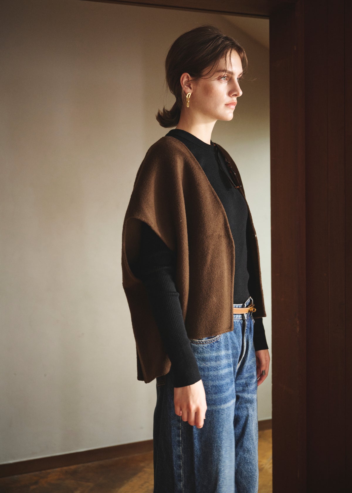 Back Tuck Wool Vest