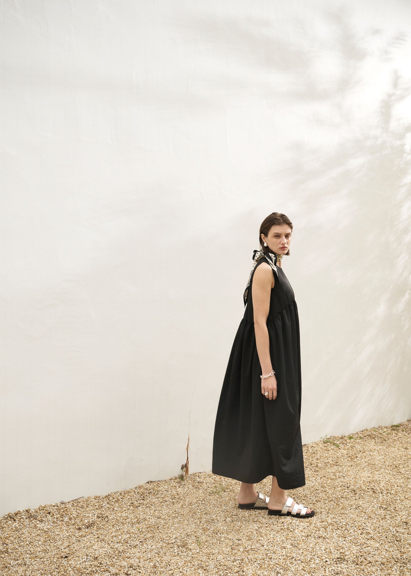 Curve Gathered Sleeveless Dress