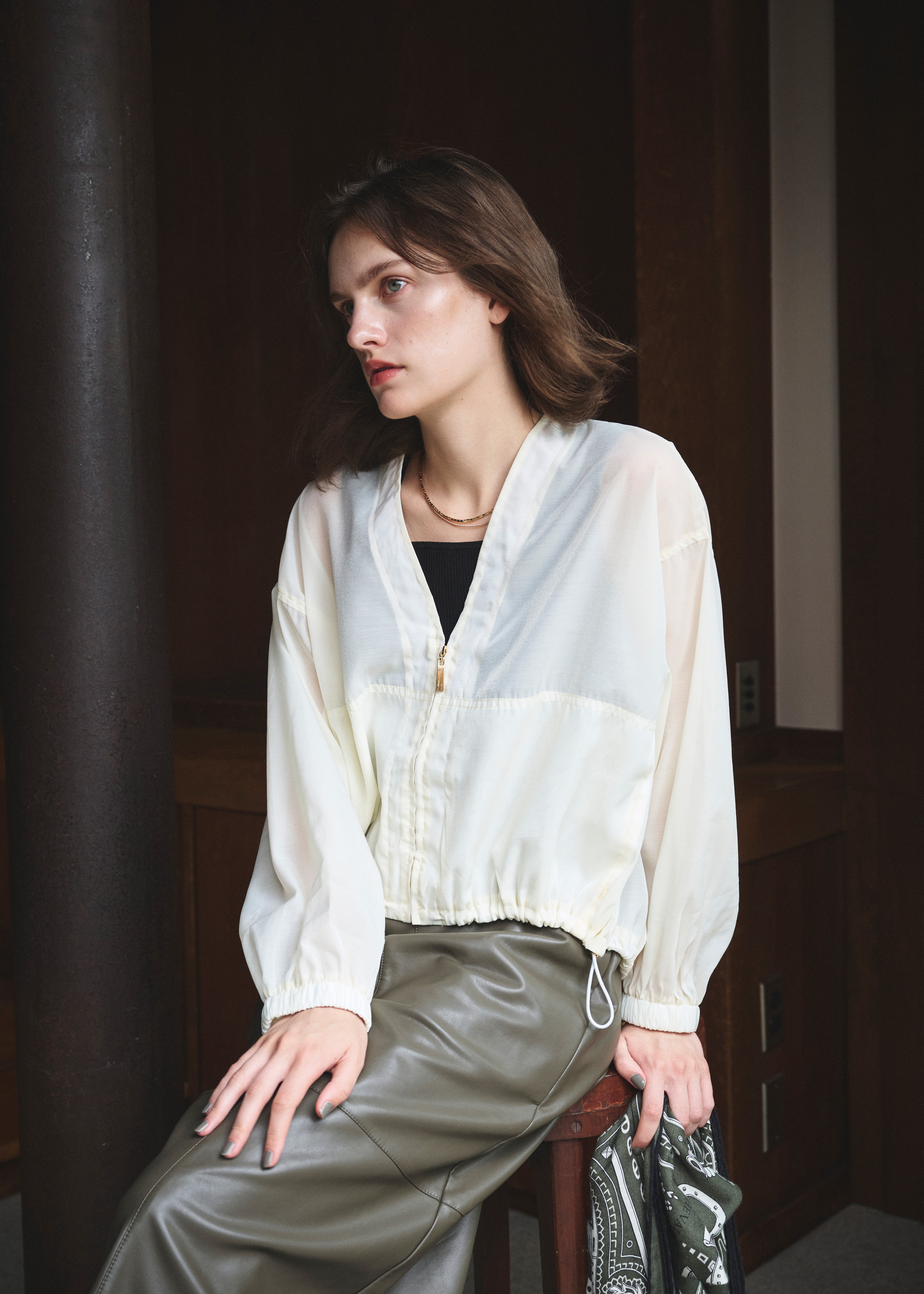 Airy Soft-Sheer Blouson – CLORE+
