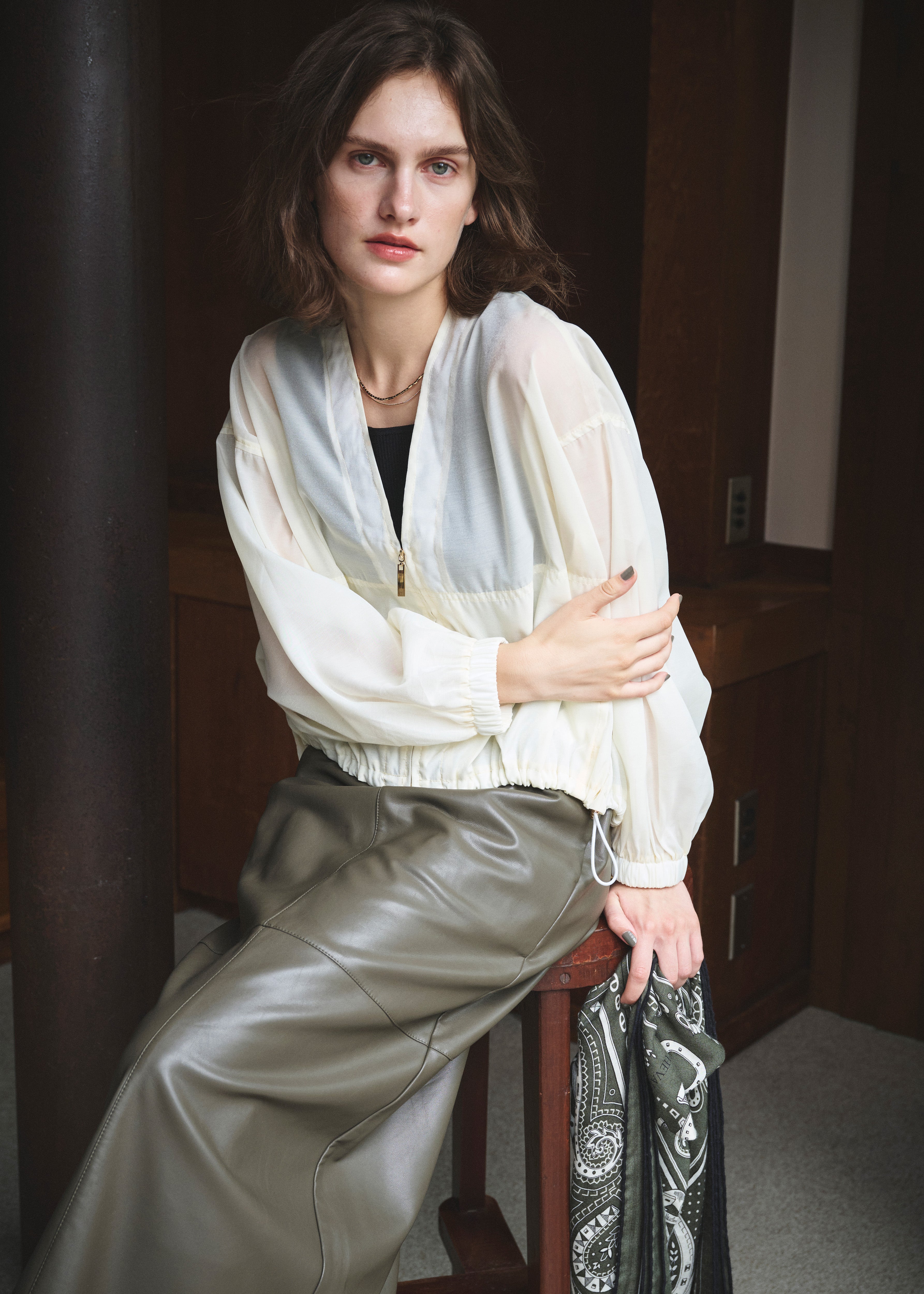 Airy Soft-Sheer Blouson – CLORE+