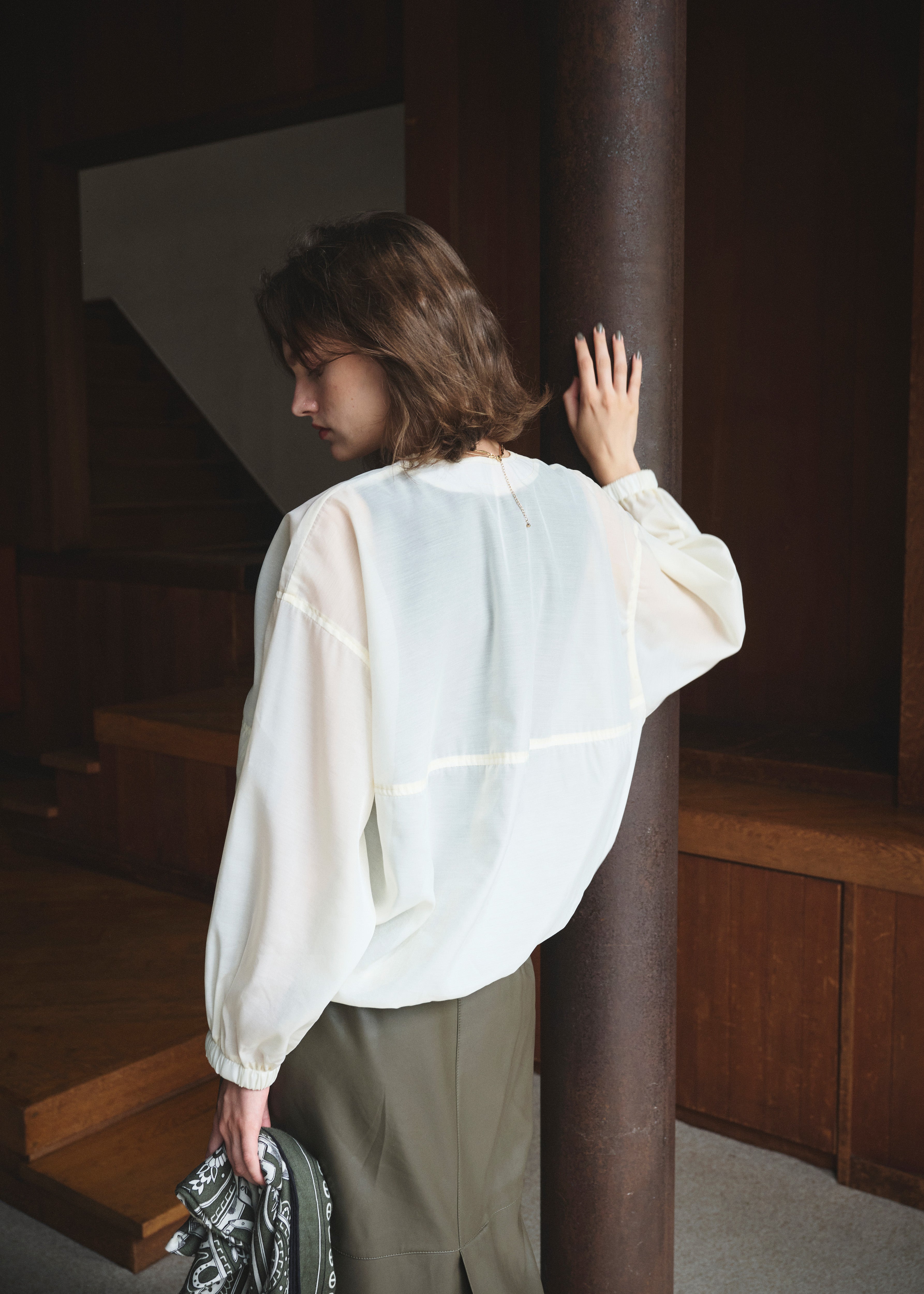 Airy Soft-Sheer Blouson – CLORE+