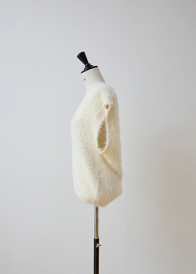 Feather V-Neck Vest