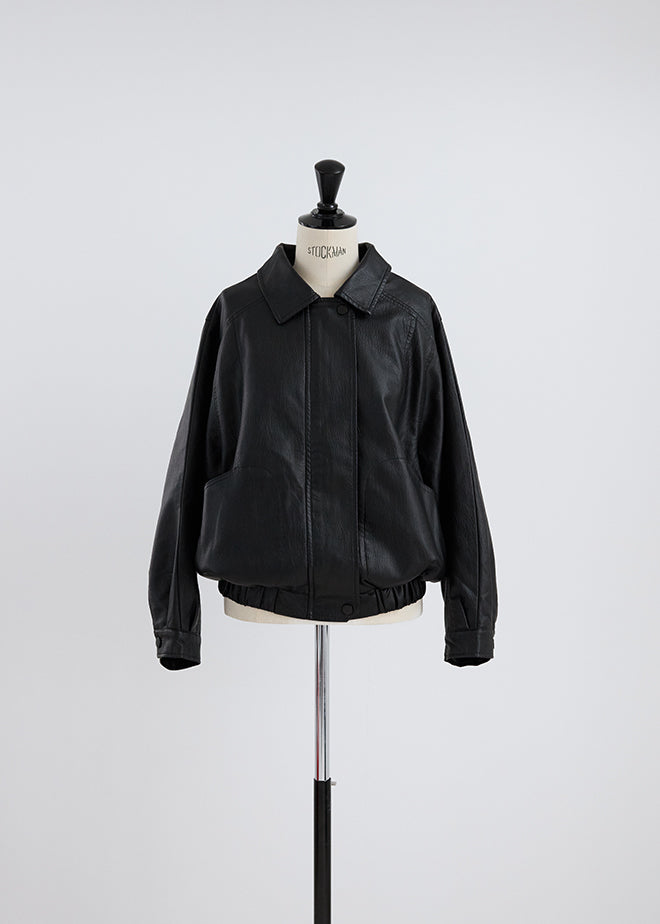 Oversize Leather Jacket