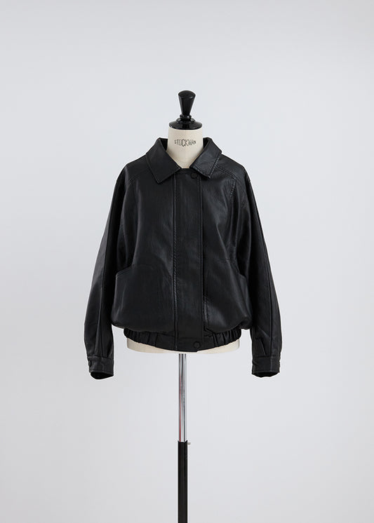 Oversize Leather Jacket