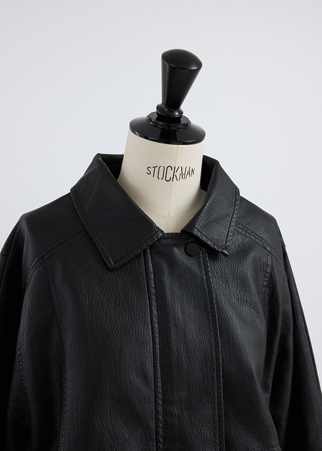 Oversize Leather Jacket