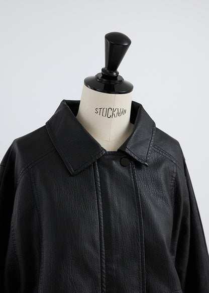 Oversize Leather Jacket