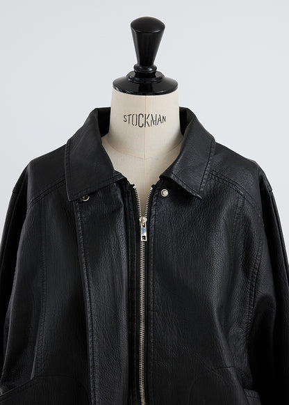 Oversize Leather Jacket