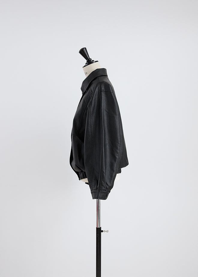 Oversize Leather Jacket