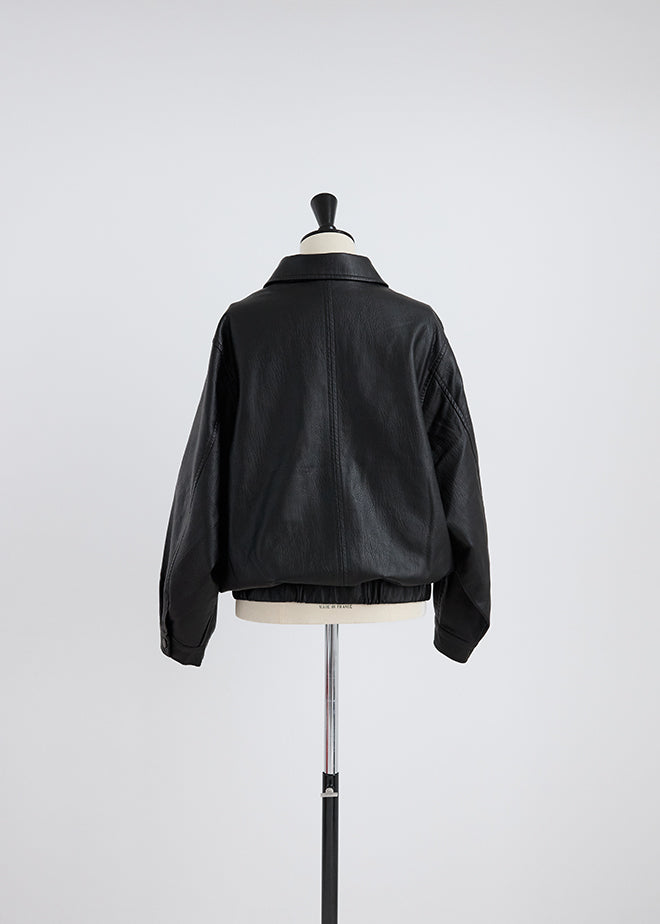 Oversize Leather Jacket