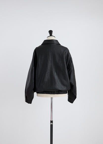 Oversize Leather Jacket