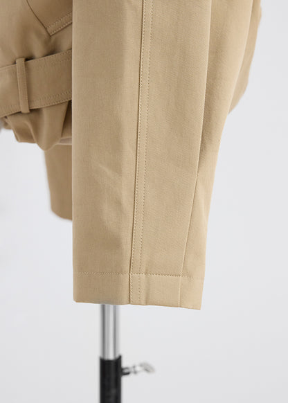 Stand Collar Belt Jacket