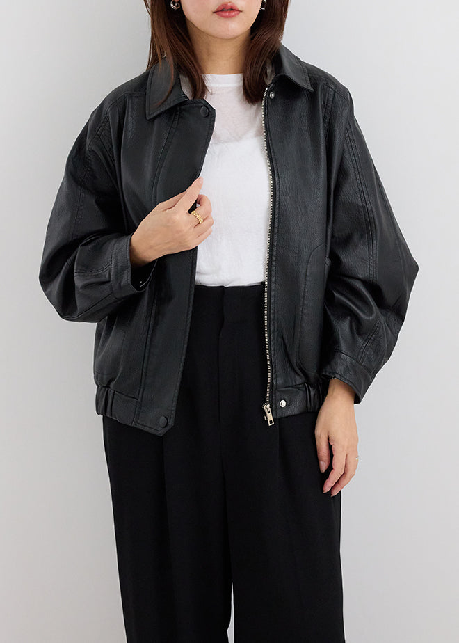 Oversize Leather Jacket