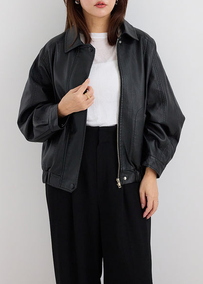 Oversize Leather Jacket