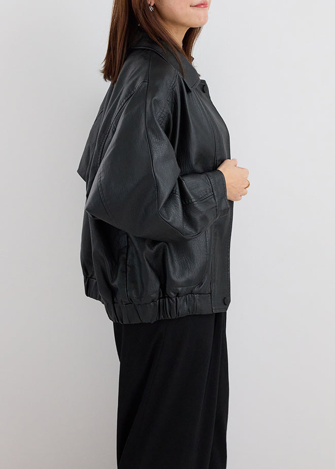 Oversize Leather Jacket