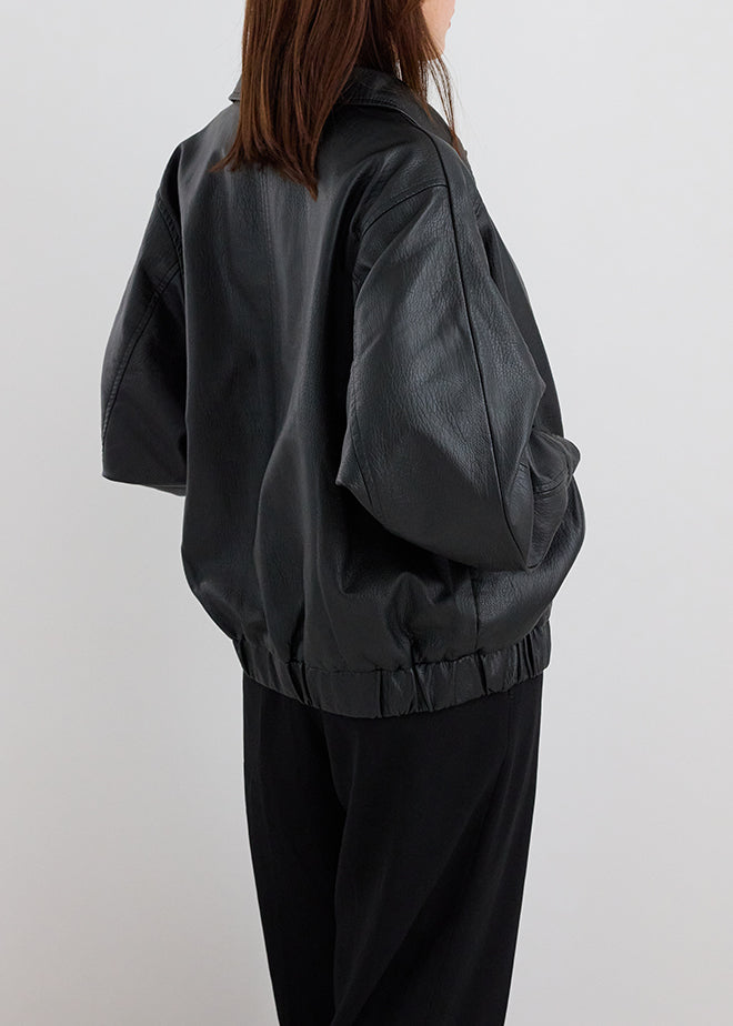 Oversize Leather Jacket