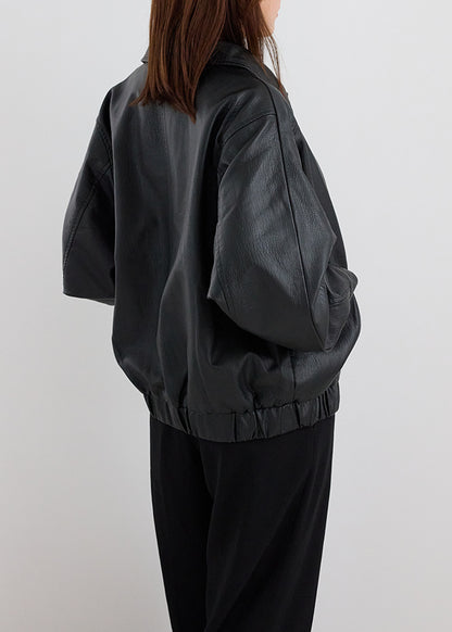 Oversize Leather Jacket