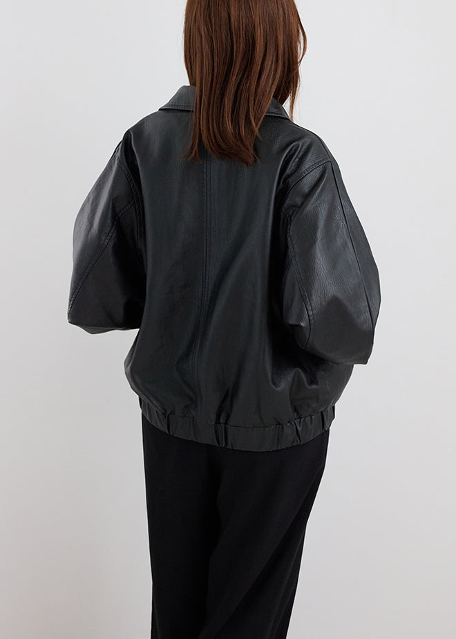 Oversize Leather Jacket