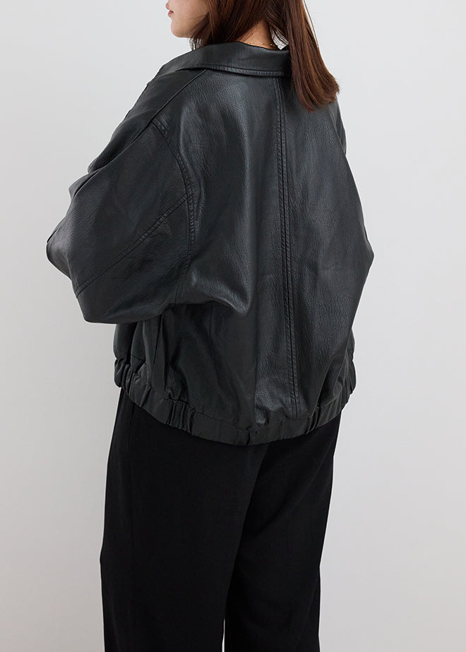 Oversize Leather Jacket