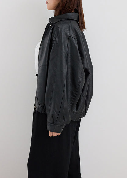 Oversize Leather Jacket