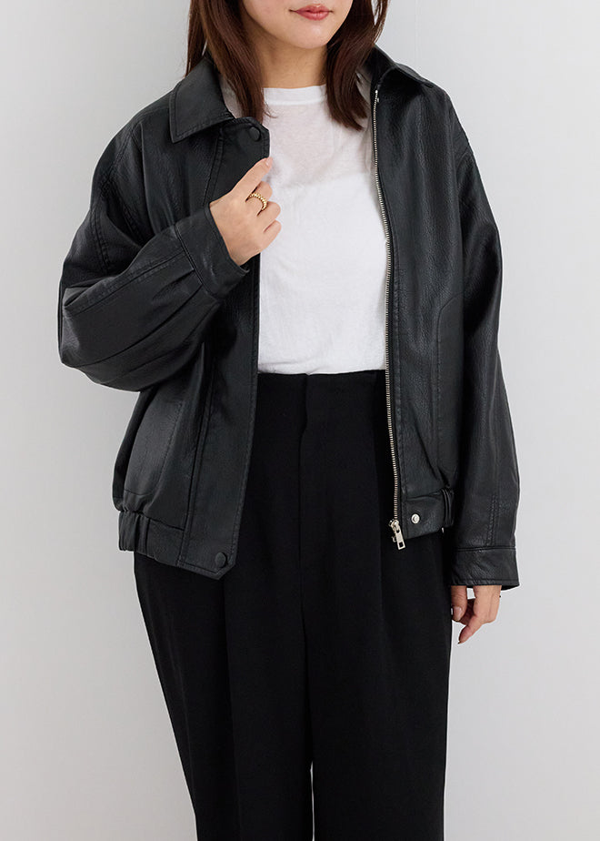 Oversize Leather Jacket
