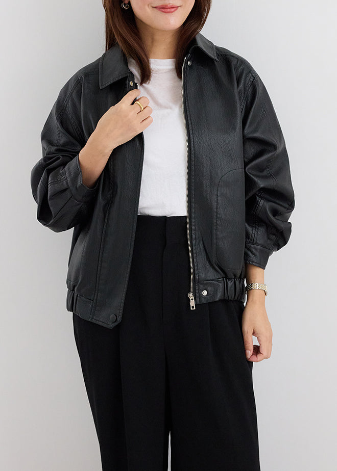 Oversize Leather Jacket