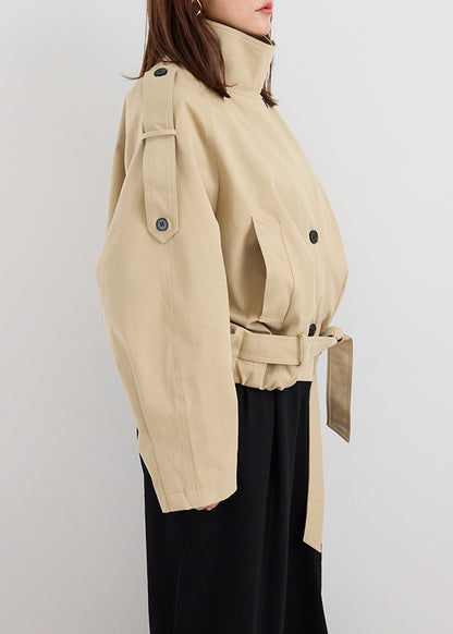 Stand Collar Belt Jacket