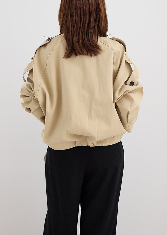 Stand Collar Belt Jacket