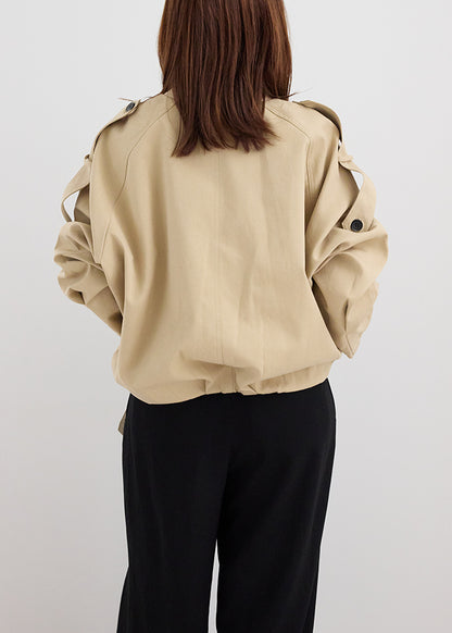 Stand Collar Belt Jacket