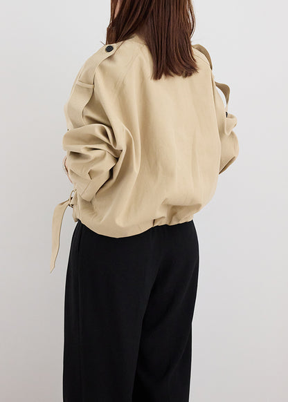 Stand Collar Belt Jacket