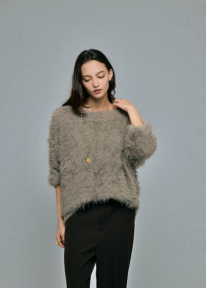 Feather Boat Neck Knit