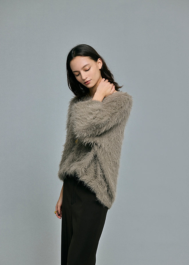 Feather Boat Neck Knit