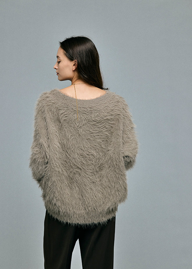 Feather Boat Neck Knit