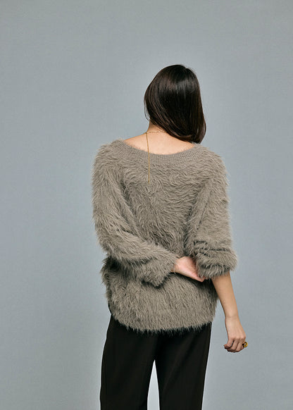 Feather Boat Neck Knit