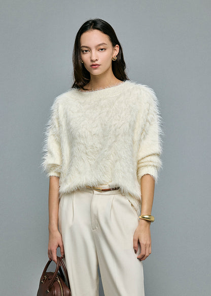 Feather Boat Neck Knit
