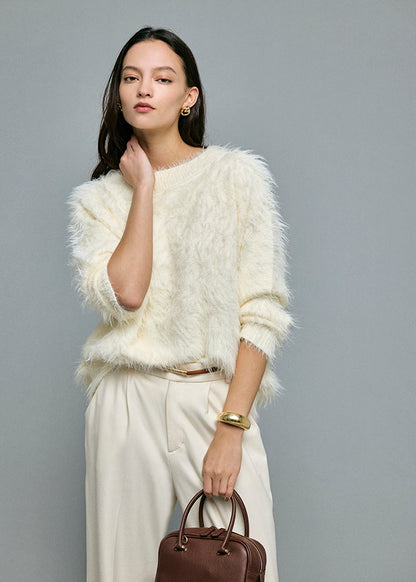 Feather Boat Neck Knit
