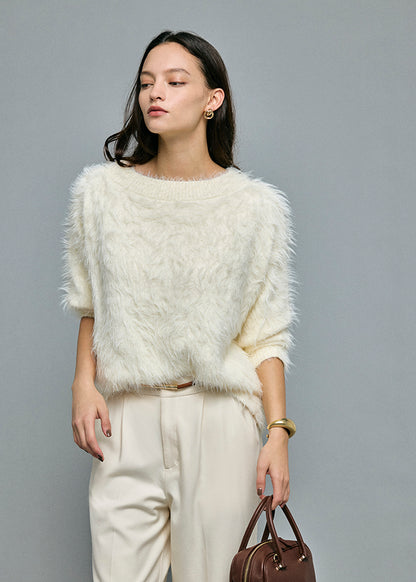 Feather Boat Neck Knit