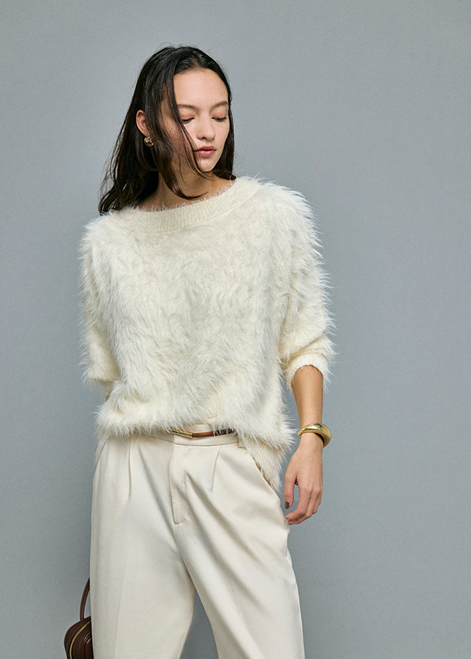 Feather Boat Neck Knit