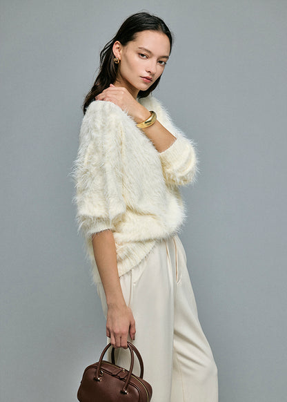 Feather Boat Neck Knit