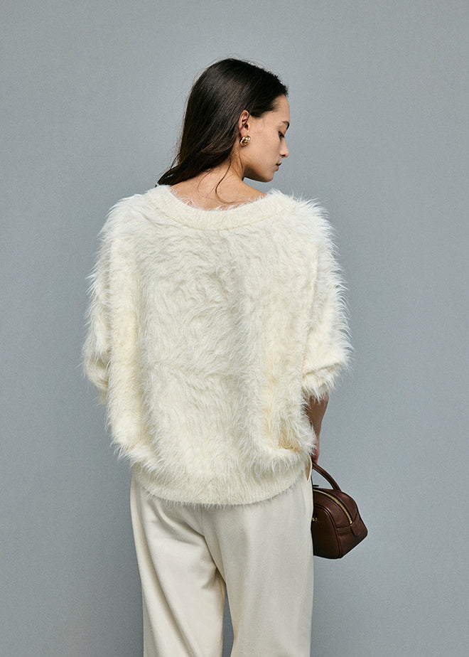 Feather Boat Neck Knit