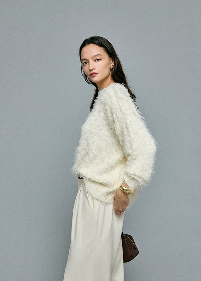 Feather Boat Neck Knit