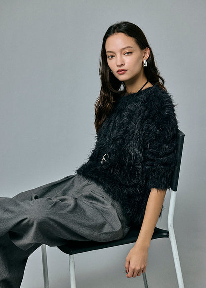 Feather Boat Neck Knit