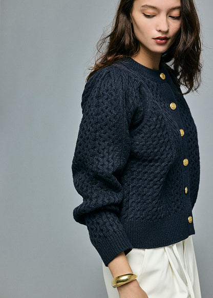 Cable 2way Puff knit