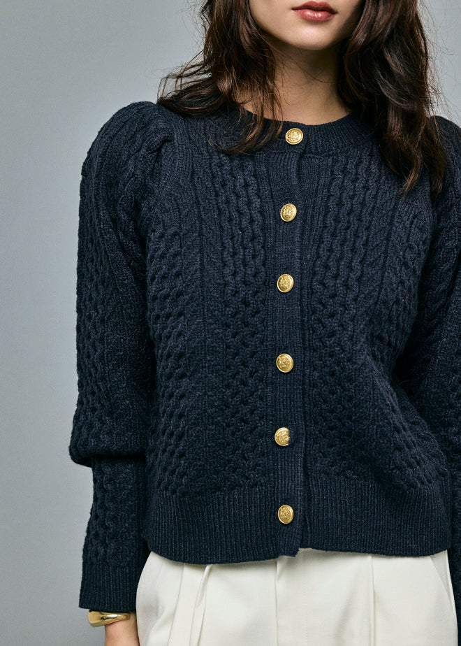 Cable 2way Puff knit
